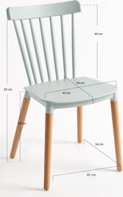 Pack 6 Cadeiras Leka - Celadon