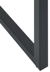 Conjunto de bar para jardim 11 pcs aço revestido a pó preto