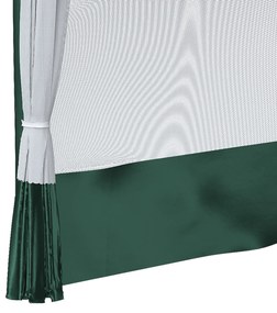 Outsunny Tenda Dobrável 2,7x2,7cm Tenda de Jardim com Proteção UV30 Altura Ajustável em 3 Níveis 2 Janelas e Bolsa de Transporte para Pátio Varanda Branco e Verde