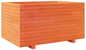 Vaso/floreira de jardim 90x60x49,5 cm pinho maciço castanho mel