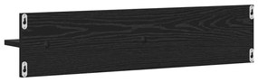 Prateleiras de Parede 2 pcs Carvalho Preto 80 x 11.5 x 18 cm