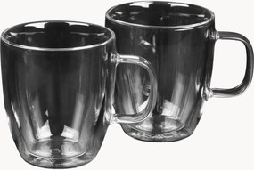 Copos de café em vidro borossilicato Café Chic, conjunto de 2