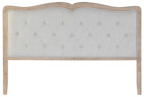 Cabeceira de Cama Dkd Home Decor Poliéster Cinzento Claro Eik (180 X 10 X 120 cm)