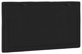 Almofadão de cabeceira 90 cm veludo preto