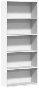 Estante 80x30x189 cm derivados de madeira branco