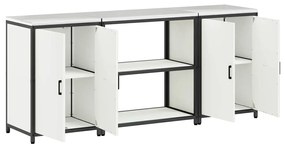 Conjunto de Armazenamento de Cozinha 3 pcs Branco