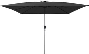 Guarda-sol Quadrado vidaXL 295x245 cm Antracite