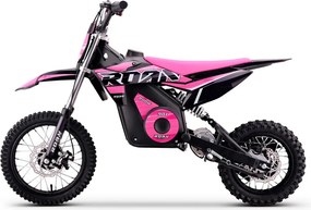 Mini moto elétrica para crianças 800W ROAN 901 36V 12/10" velocidade máxima de até 25 km/h Com Limitador Rosa