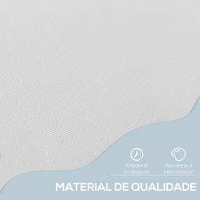 Outsunny Toldo Manual Retrátil 200x150 cm com Manivela de Alumínio Âng