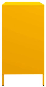 Aparador 68x39x73,5 cm aço laminado a frio amarelo mostarda