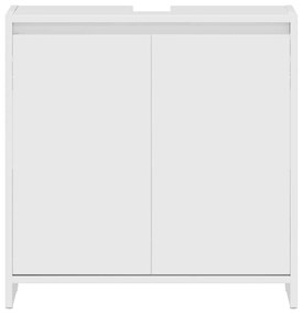 Armário casa de banho 60x33x61 cm contrapl. branco brilhante