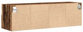 Armário de Parede para TV vidaXL Madeira Antiga 100x30x30 cm Madeira E