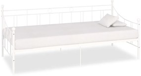 Estrutura sofá-cama 90x200 cm metal branco