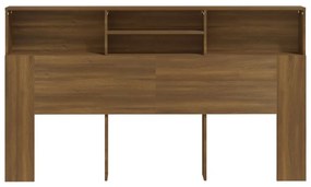 Armário de cabeceira 180x19x103,5 cm cor carvalho castanho