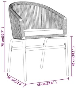 3 pcs conjunto de jantar para jardim castanho