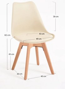 Pack 4 Cadeiras Synk Basic - Mousse de Limão