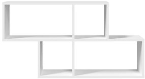 Estante de parede 100x20x53 cm derivados de madeira branco
