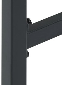 Bancos de bar 4 pcs 38x38x80 cm aço revestido a pó preto