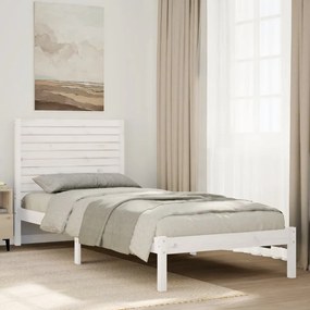 vidaXL Cama extra longa sem colchão 100x220 cm madeira maciça