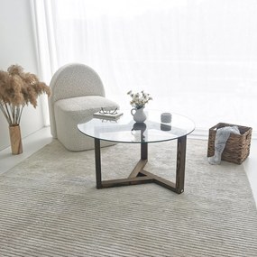 Mesa de Café Miro - Nogueira - 75x40x75 cm