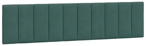 Estrutura de cama sem colchão 200x200 cm veludo verde-escuro