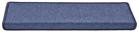 Tapetes de escadas 30 pcs 65x25 cm azul