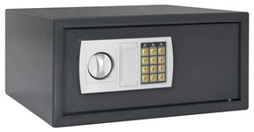vidaXL Cofre Eletrónico Cinza Escuro 42x37x20 cm Aço