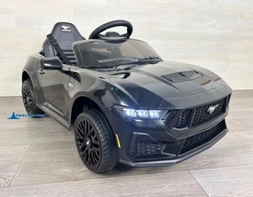 Carro elétrico para crianças Ford Mustang 12V, Rodas borracha Preto