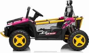 Carro elétrico para Crianças 24V Buggy UTV SPEED Rodas de espuma EVA Rosa