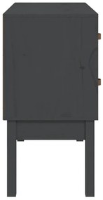 Mesa consola 90x40x78 cm madeira de pinho maciça cinza