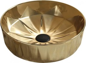 Mexen Dorita lavatório de bancada 44 x 44 cm, dourado - 22084450
