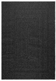 Tapete ZIZUR antracite 140x200 cm aspeto juta interior exterior