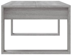 Mesa de centro 102x50x35 cm derivados madeira cinzento sonoma