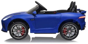 Carro elétrico infantil Bateria 12V Jaguar F-Type SVR Controlo remoto 2,4GHz Azul