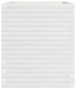 Vaso/floreira de jardim 110x60x72 cm pinho maciço branco