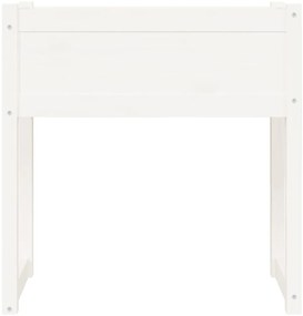 Vaso/floreira 78x40x81 cm pinho maciço branco