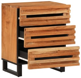 Mesa de cabeceira 50x34x62 cm madeira de acácia maciça
