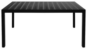 5 pcs conjunto de jantar para jardim preto