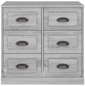 Aparador 70x35,5x67,5 cm derivados de madeira cinzento sonoma