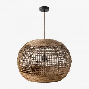 Lâmpada De Teto Udane Natural - Preto & Ø60 Cm Udane - Sklum