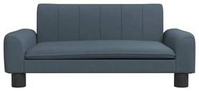 Cama para cães 70x45x30 cm tecido cinzento-escuro