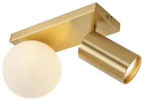 Plafon moderno latão 2-luzes ajustável - Lesly Moderno