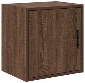 Armários de garagem 2pcs derivados de madeira carvalho castanho