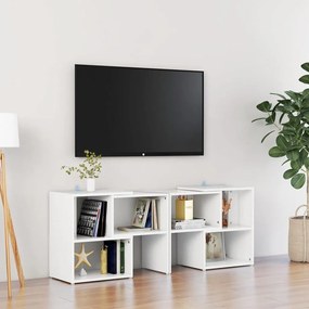 Móvel de TV 104x30x52 cm contraplacado branco