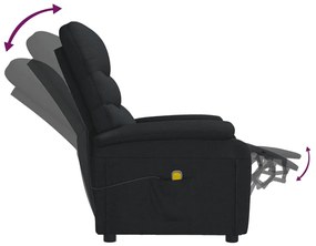 Poltrona de massagens tecido preto