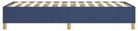 Estrutura de cama sem colchão 90x190 cm tecido azul