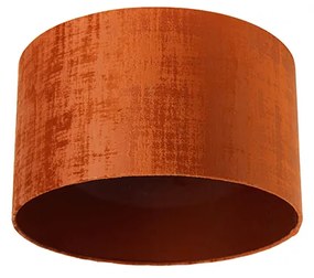 Abajur de veludo vermelho 35/35/20 Clássico / Antigo