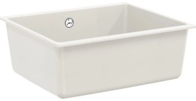 vidaXL Pia Branco 530 x 460 mm 80% Quartzo e 20% Resina