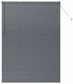 Persiana de Janela Cinzento-escuro 155 x 220 cm Alumínio