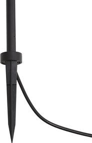 Foco de jardim moderno 12V preto 10cm incl. LED IP65 - Lino